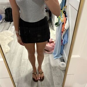 Lululemon Athletica Black Mini Skirt